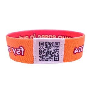 Elastic Wristband with QR Code