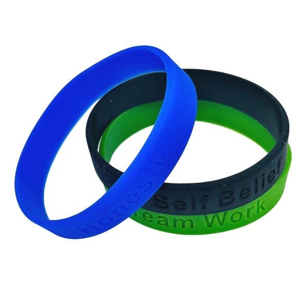 Embossed Silicone Wristbands