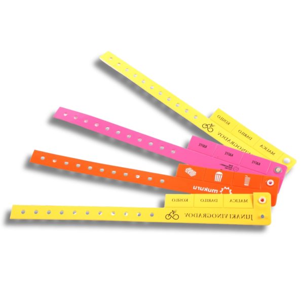 Printed Vinyl Tab Wristband