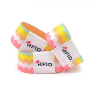 Printed RFID Elastic Fabric Wristband