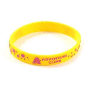 Embossed Colour Silicone Wristband