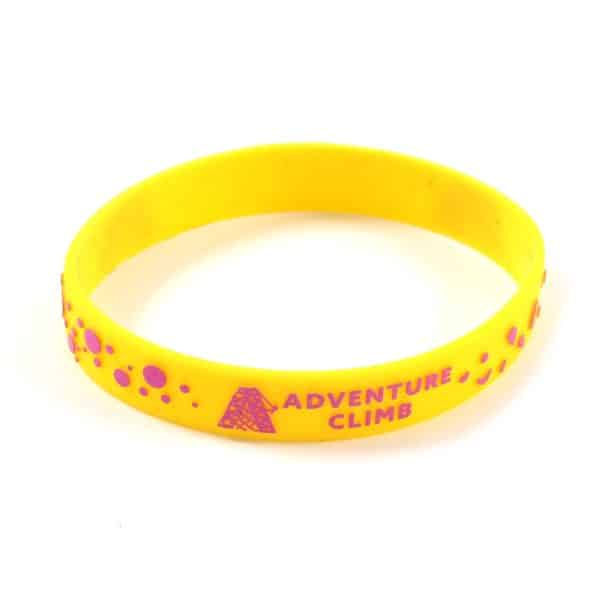 Embossed Colour Silicone Wristband