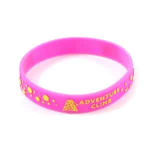 Embossed Colour Silicone Wristband