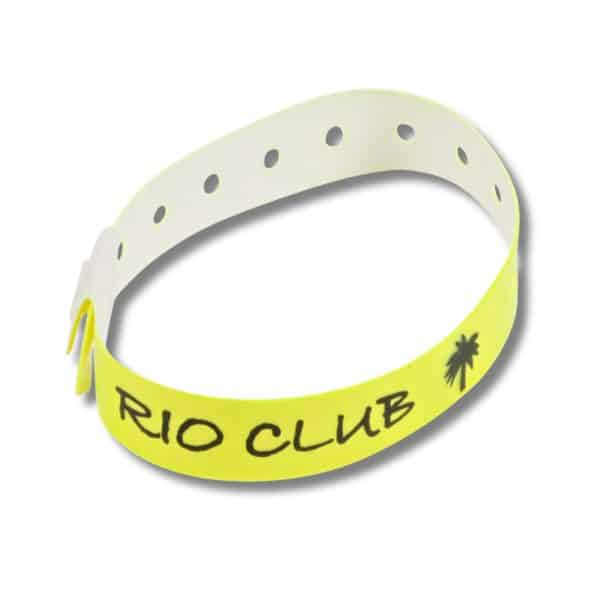 Printed Vinyl L- Shaped Wristband