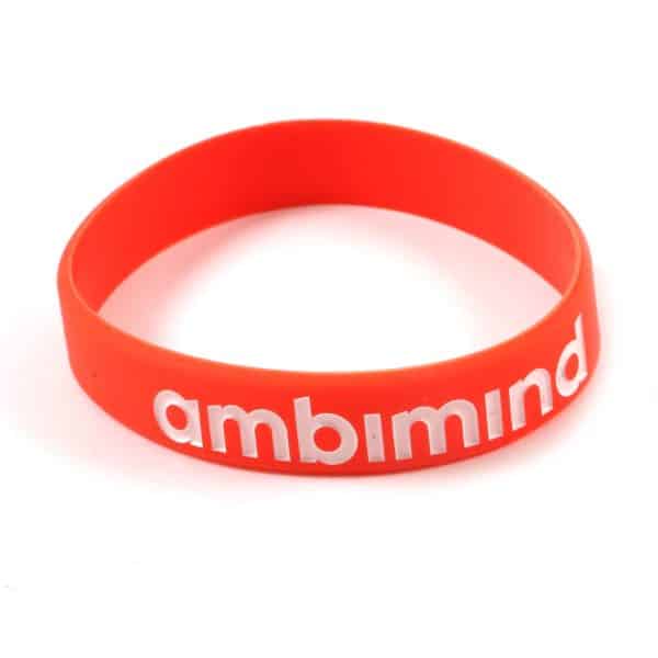 Debossed (Colour Infill) Silicone Wristband