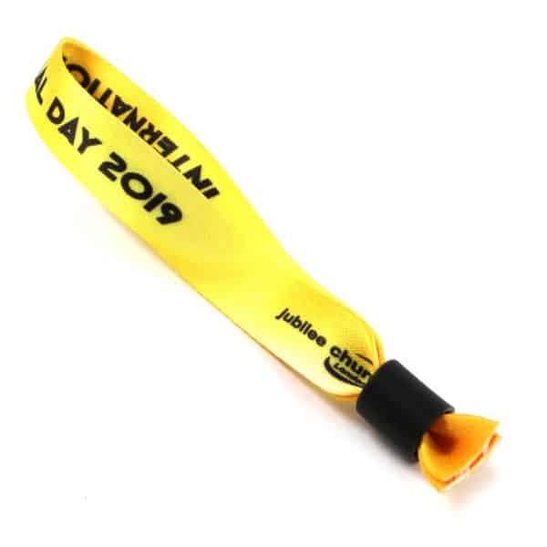 15mm Fabric Full Colour Sliding Barrel Wristbands