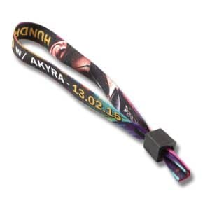 15mm Fabric Full Colour Sliding Barrel Wristbands