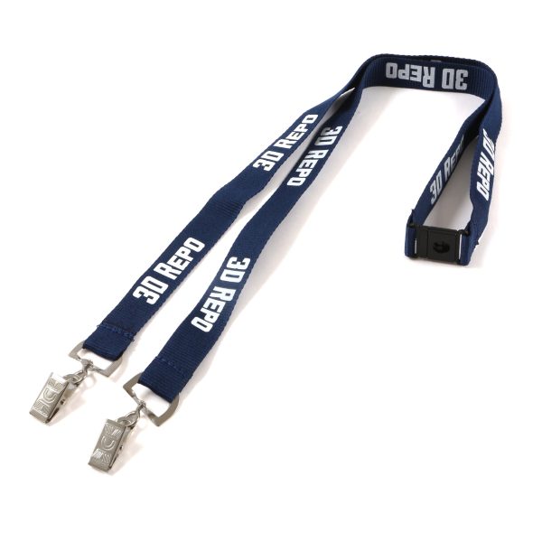 Classic Polyester Double Clip Lanyards