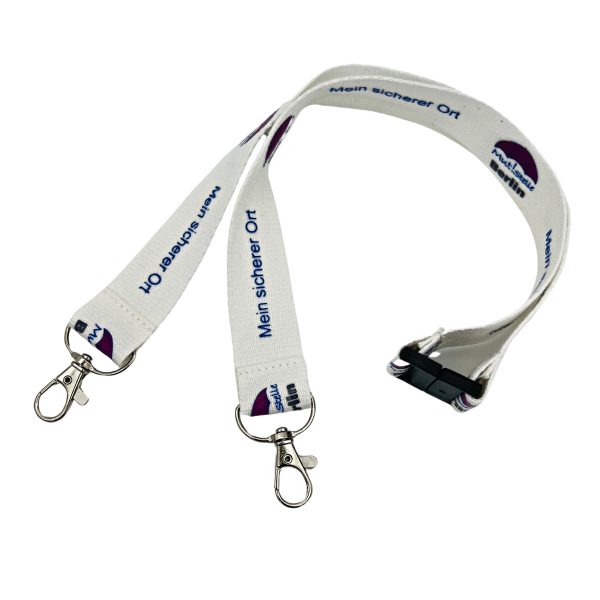 Classic Polyester Double Clip Lanyards