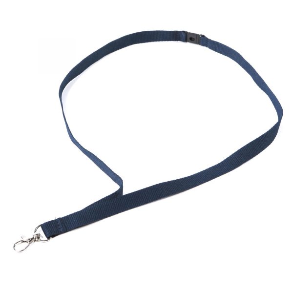 Plain Dark Blue Lanyards