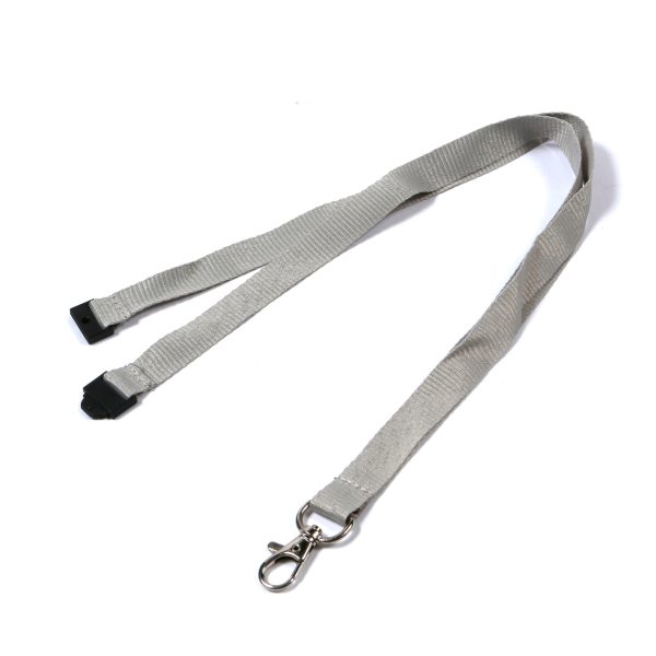 Plain Grey Lanyards