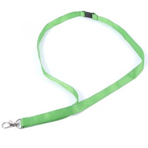 Plain Hex Green Lanyards