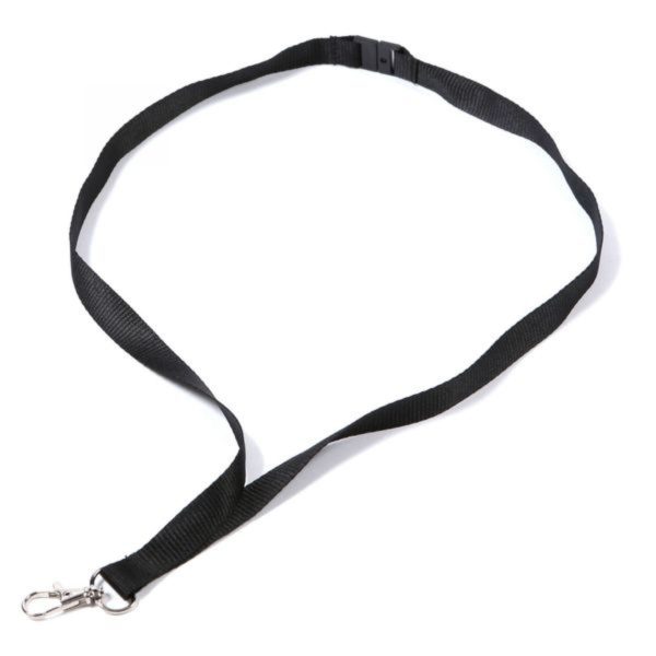 Plain Black Lanyards