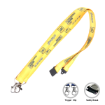 (Express) Rpet Full Colour Double Clip Deluxe Lanyards