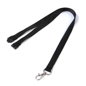 Plain Black Lanyards