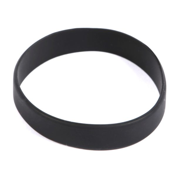 Plain Black Silicone Wristbands