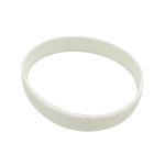 Plain White Silicone Wristband