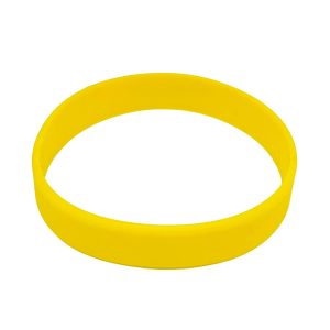 Plain Yellow Silicone Wristband