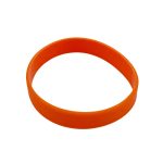 Plain Orange Silicone Wristband